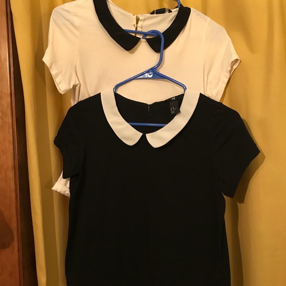 h&m peter pan collar